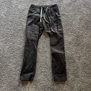 Vuori Ripstop Pants Charcoal Grey Cotton Hiking Cargo Stretch Mens Size Small